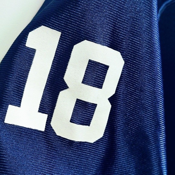 PEYTON MANNING INDIANAPOLIS COLTS TEAM APPAREL AUTHENTIC #18 FOOTBALL JERSEY XL - Picture 12 of 15